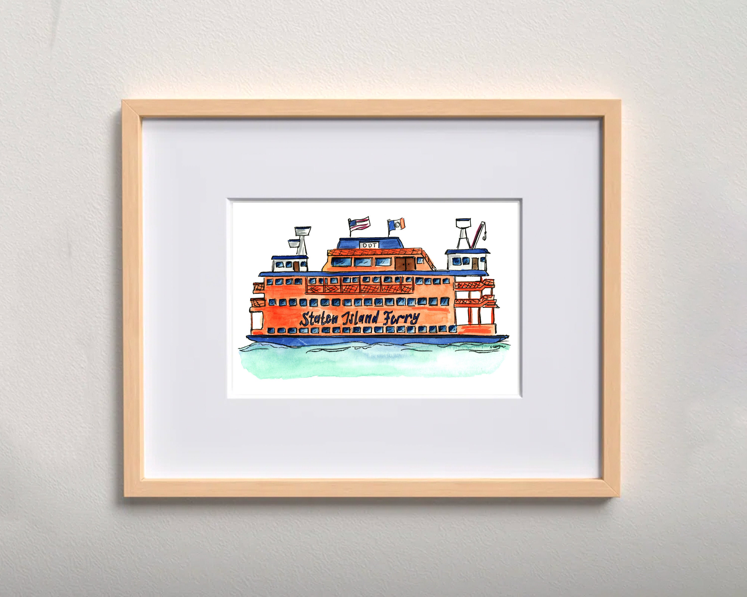 Staten island ferry print