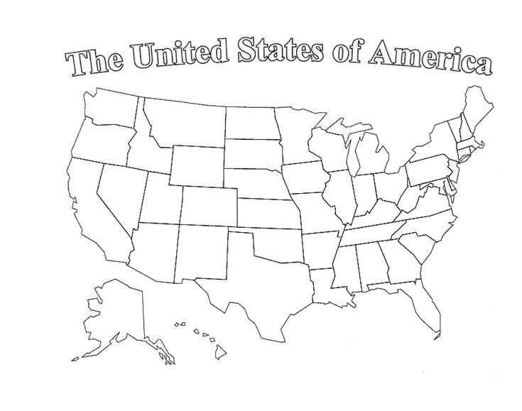 Blank template of the united states professional templates state outline usa map us map