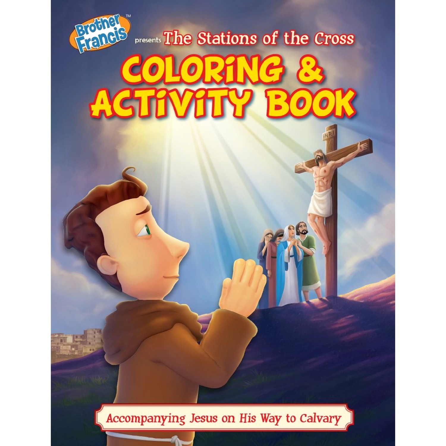 The stations of the cross coloring book