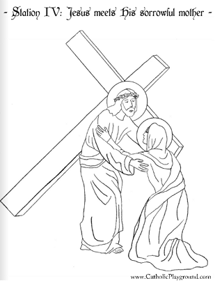 The stations of the cross in coloring pages â catholic playground