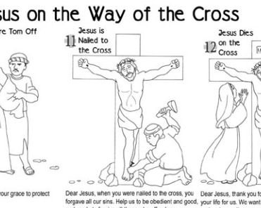 Stations of the cross coloring pages