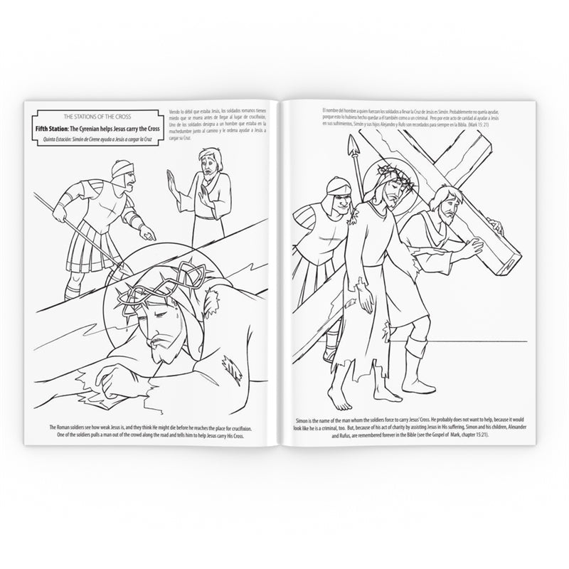 Road to calvary coloring book