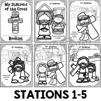 Stations of the cross coloring book by trinitymusic tpt