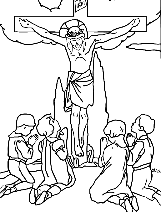 Good friday coloring pages printable for free download