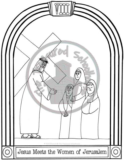 Stations of the cross posters and coloring pages made by teachers