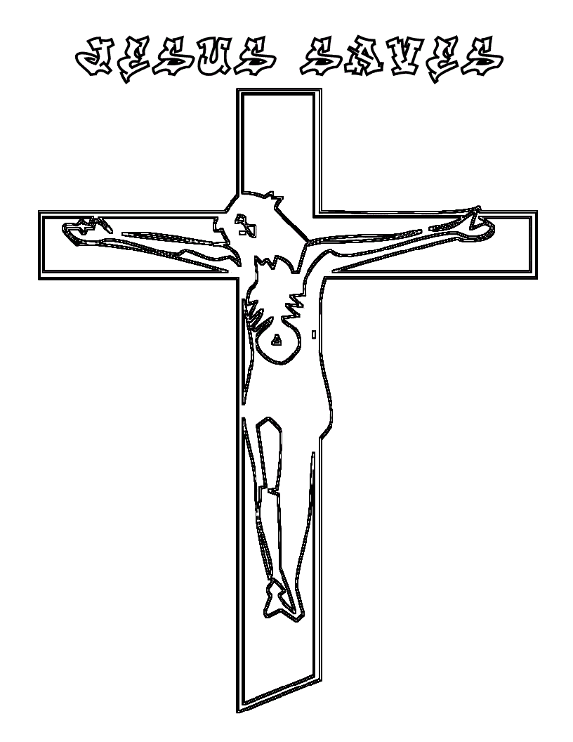 Free printable cross coloring pages for kids