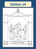 Stations of the cross coloring pages