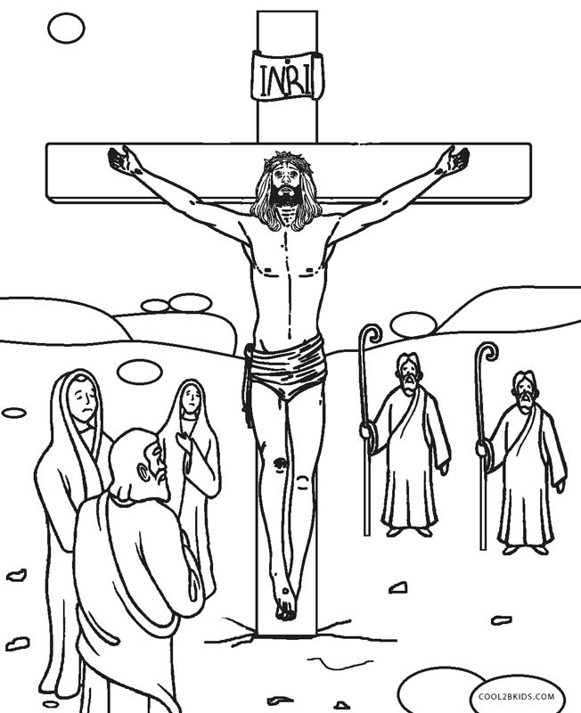 Free printable cross coloring pages for kids