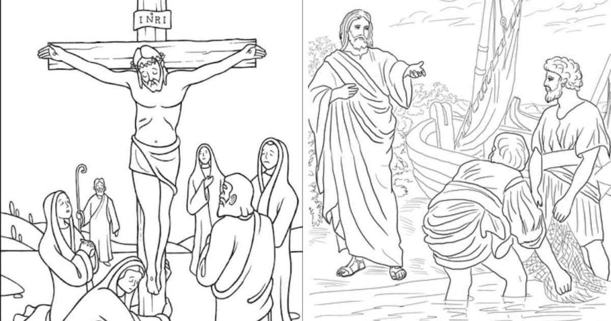 Jesus loves you coloring pages for kids