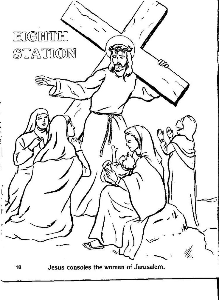 Catholic stations of the cross coloring pages cross coloring page stations of the cross coloring pages