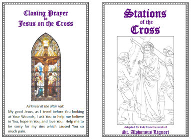 Printable stations of the cross for children