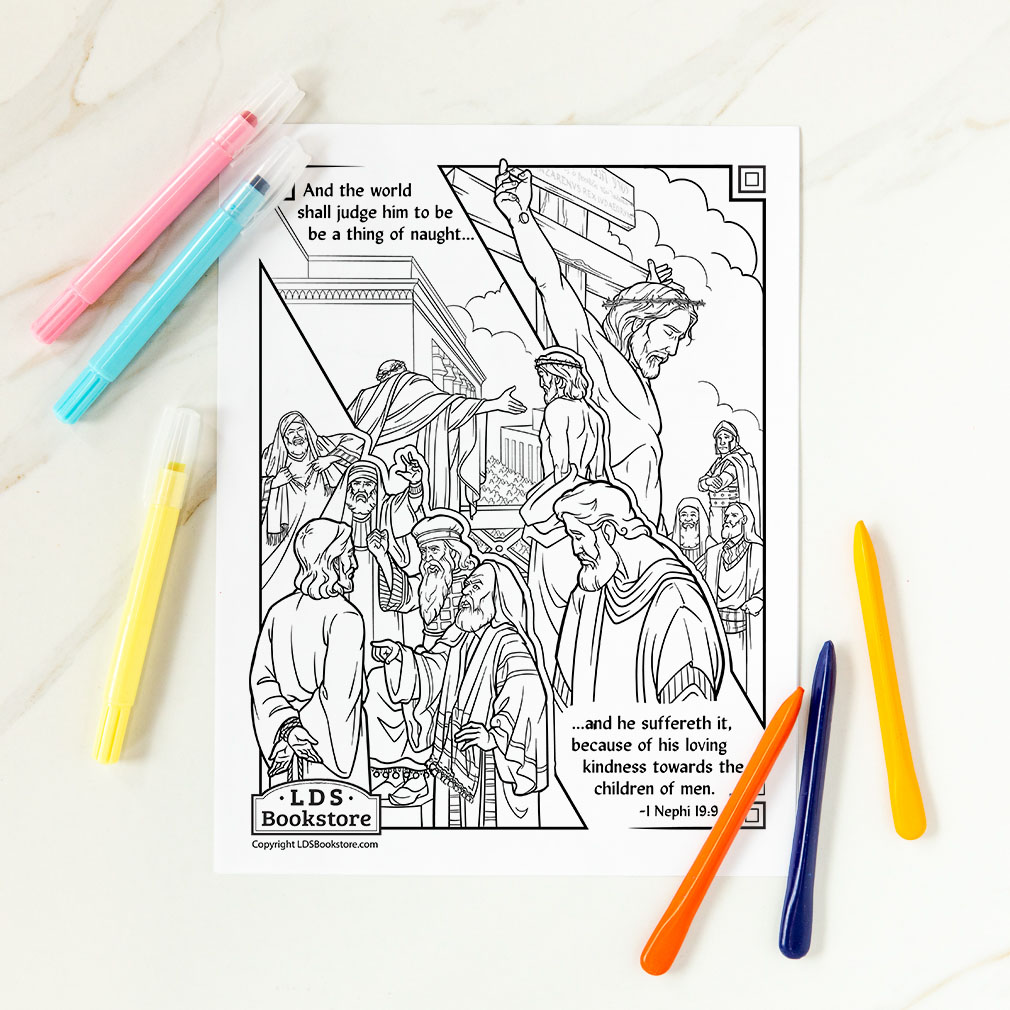 The crucifixion of christ coloring page