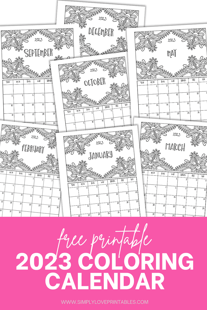 Printable coloring calendars for simply love printables