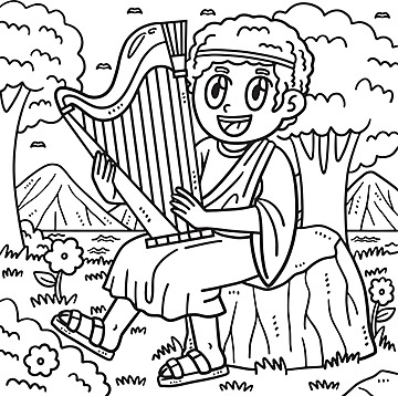 David and goliath coloring page for kids catholic colour kids vector cat drawing ring drawing kid drawing png and vector with transparent background for free download