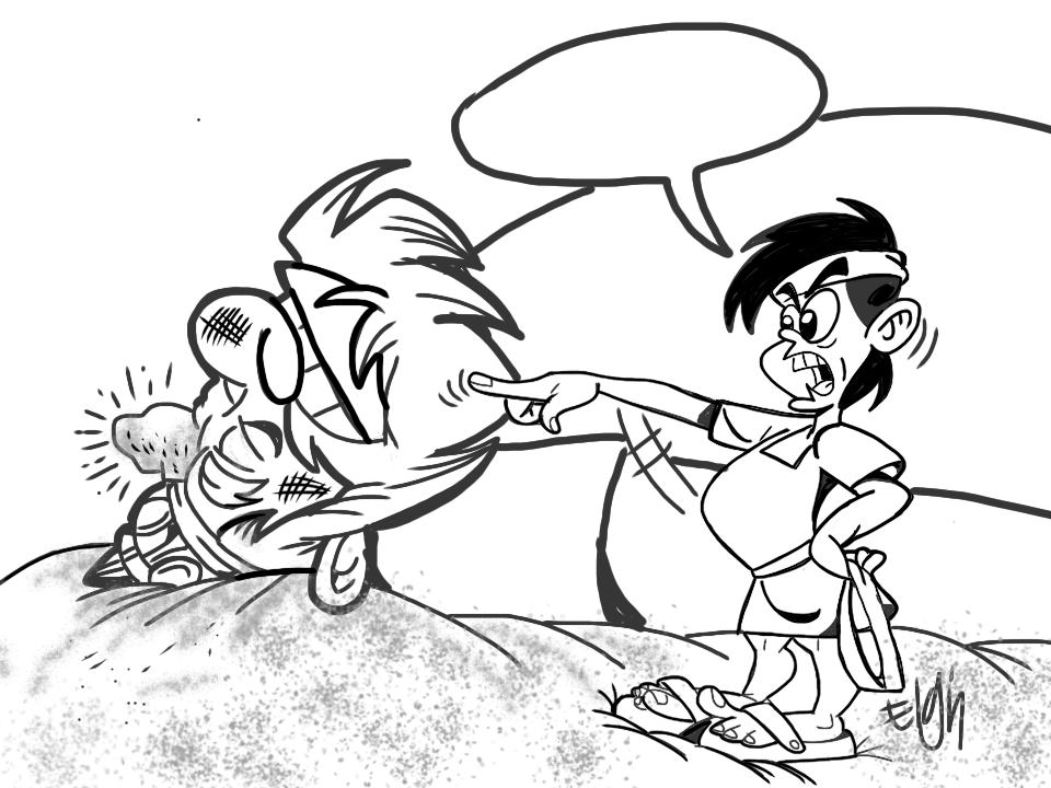 David and goliath cartoon coloring pages