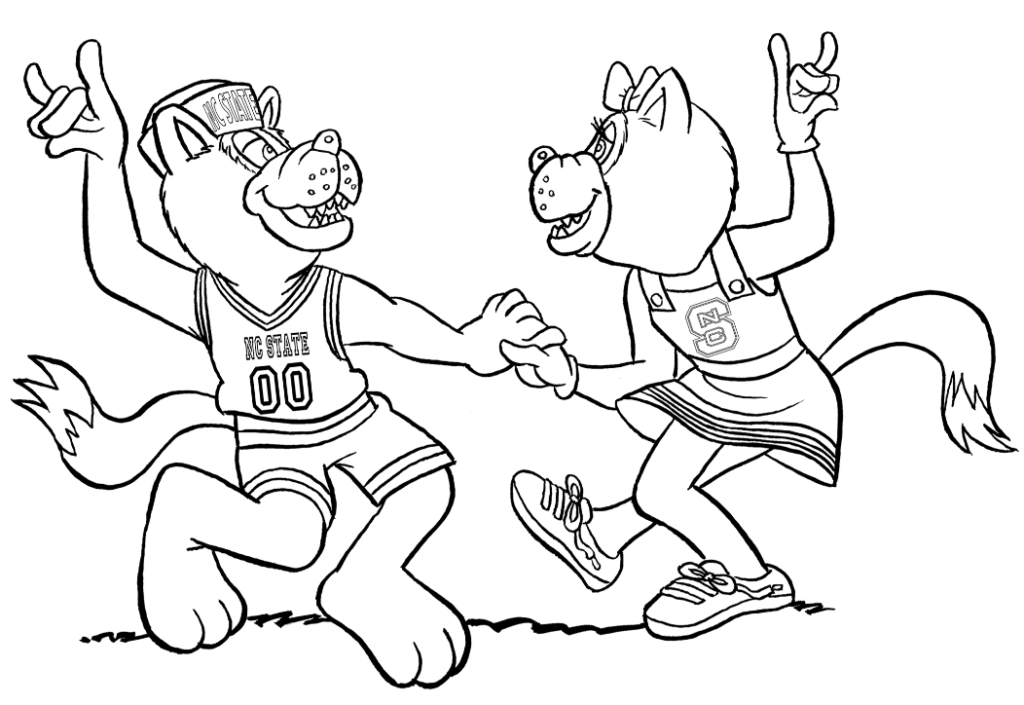 Wolfpack coloring pages nc state association