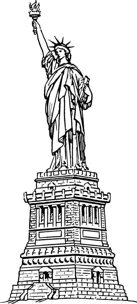 Free printable statue of liberty coloring pages for kids statue of liberty drawing statue of liberty statue