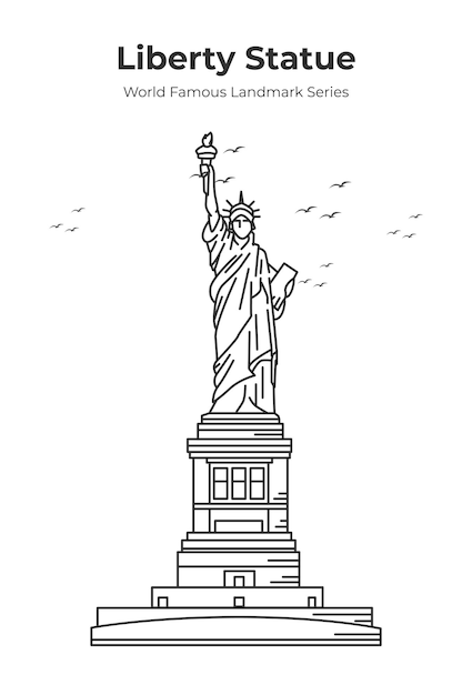 Statue of liberty coloring page images