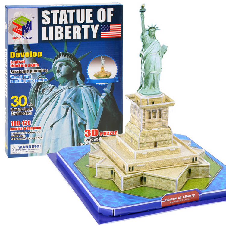 Spatial d puzzle statue of liberty usa for toys puzzles puzzle d toys for girls toys for boys