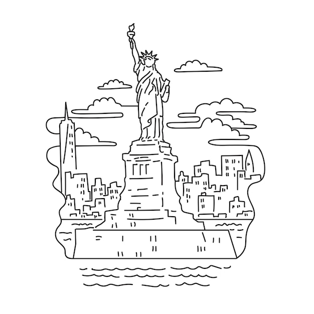 Statue of liberty coloring page images