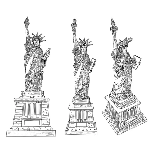 Liberty statue vector images