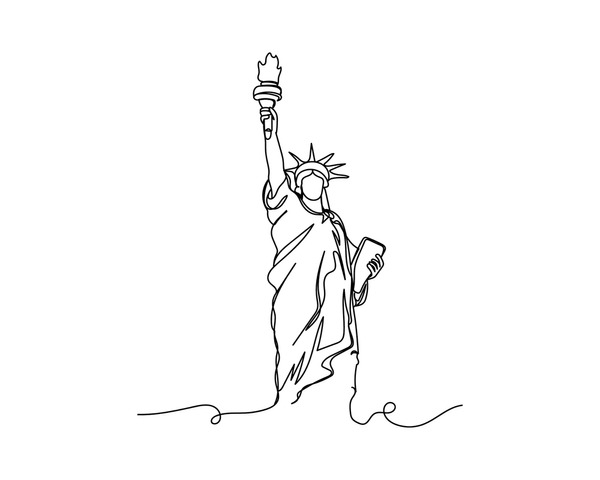 Thousand cartoon statue liberty royalty