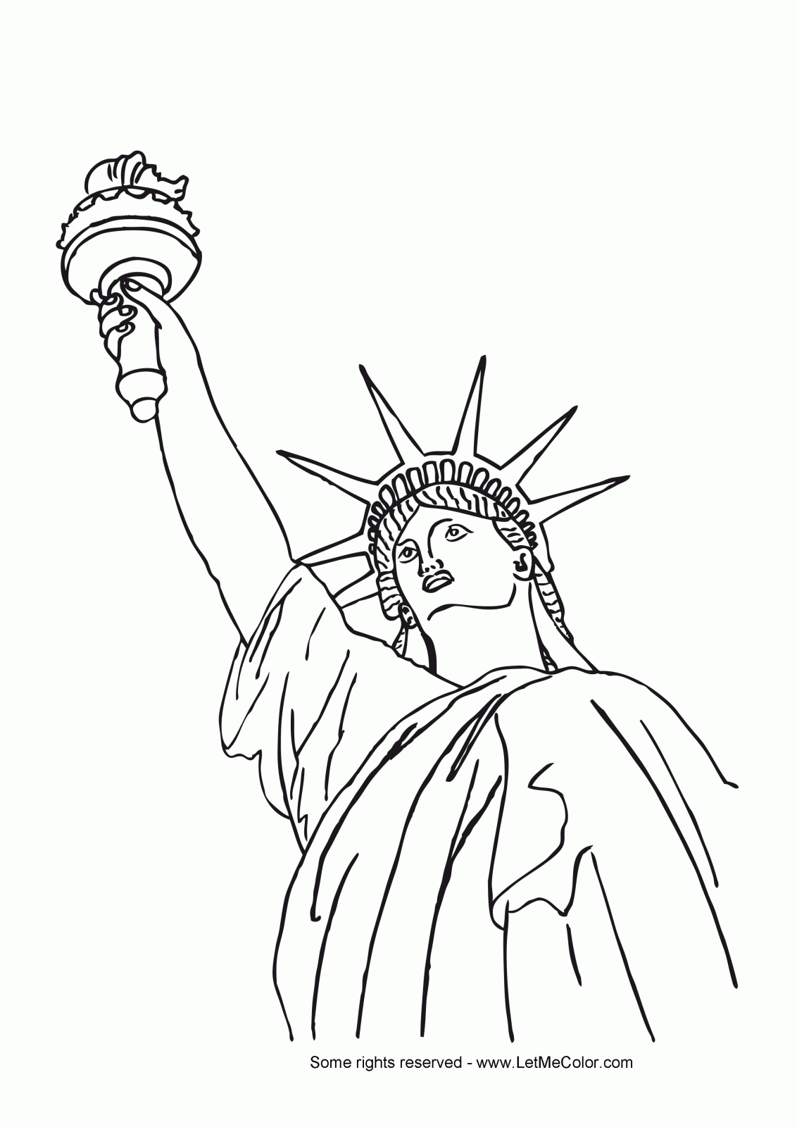 Coloring statue of liberty