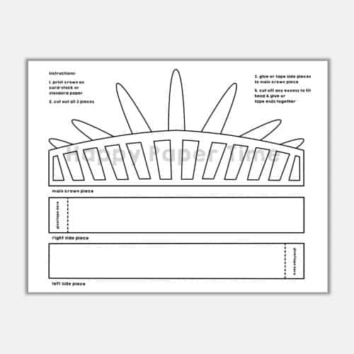 Statue of liberty crown printable coloring