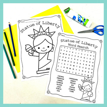 Statue of liberty crown craft and activities american symbols tpt