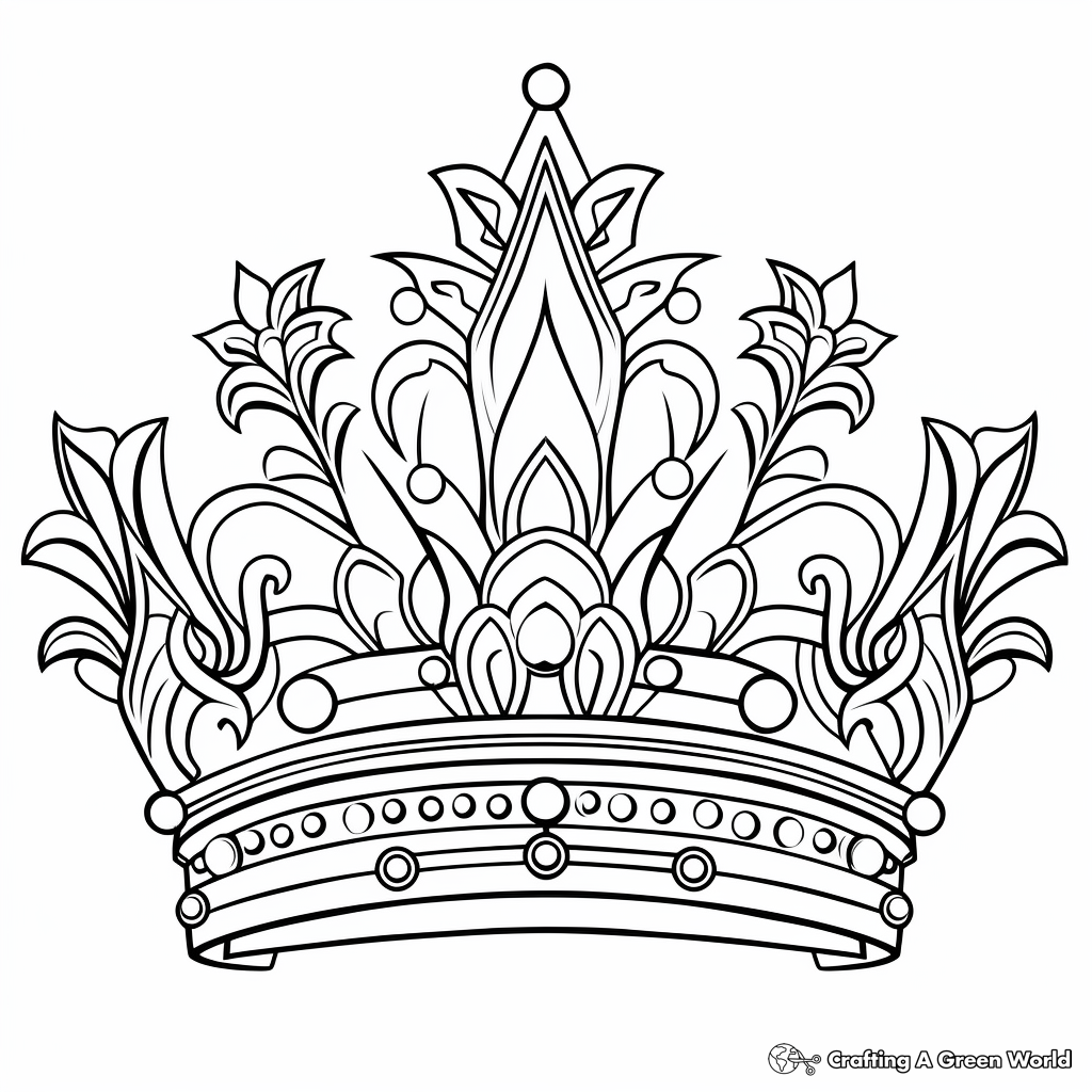 Crown coloring pages