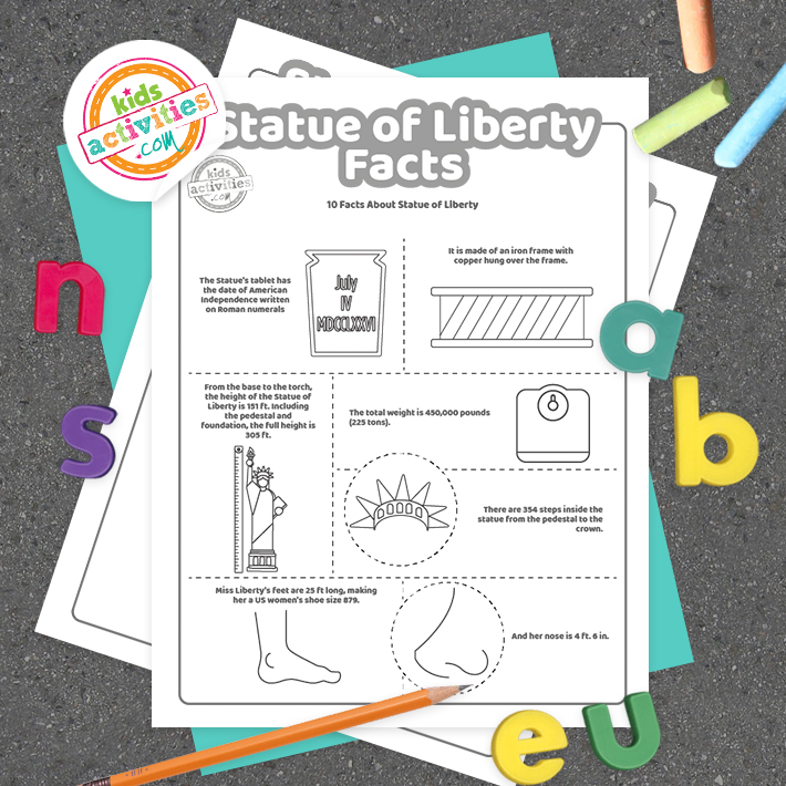 Fun statue of liberty facts for kids to print and learn kids activities blog