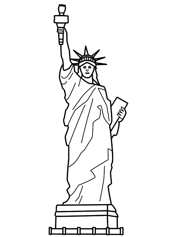 Free printable statue of liberty coloring pages for kids statue of liberty drawing statue of liberty coloring pages