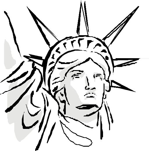 Statue of liberty coloring sheet statue of liberty drawing coloring pages drawings
