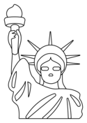 Statue of liberty coloring pages free printable pictures