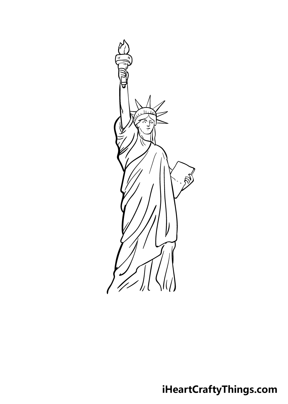 Statue of liberty drawing