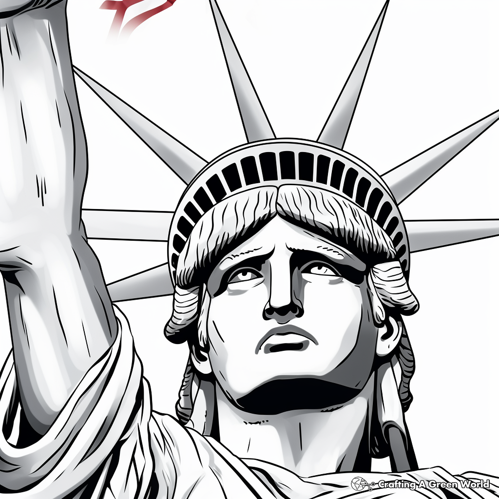 Statue of liberty coloring pages