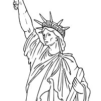 Statue of liberty coloring pages