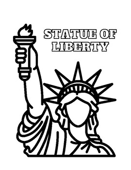 Statue of liberty coloring sheets by matthew stanbro tpt