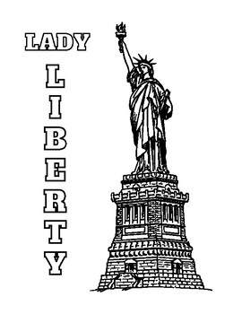 Statue of liberty coloring sheets by matthew stanbro tpt