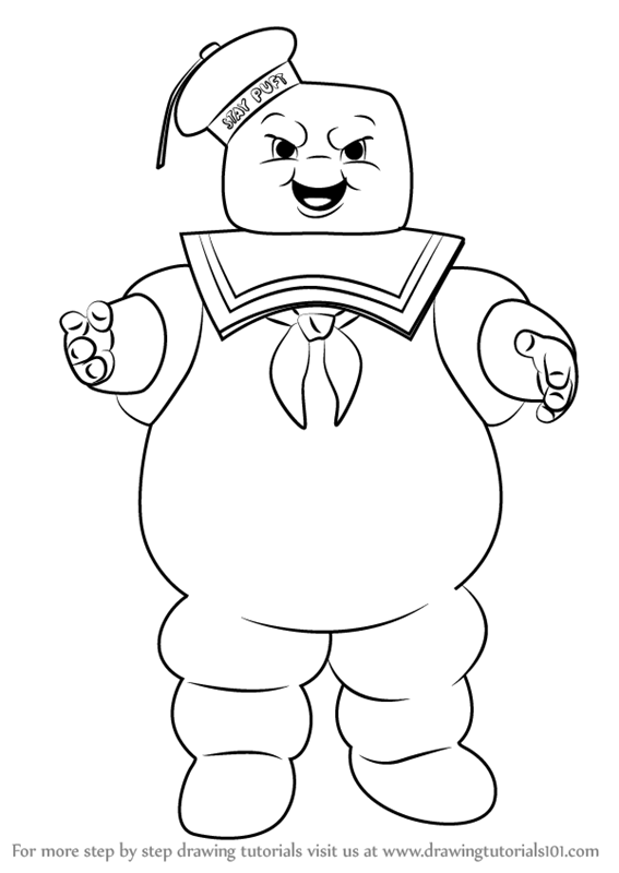 Learn how to draw stay puft marshmallow man from ghostbusters ghostbusters step by step drawinâ fantasmas para dibujar libros para colorear libro de colores