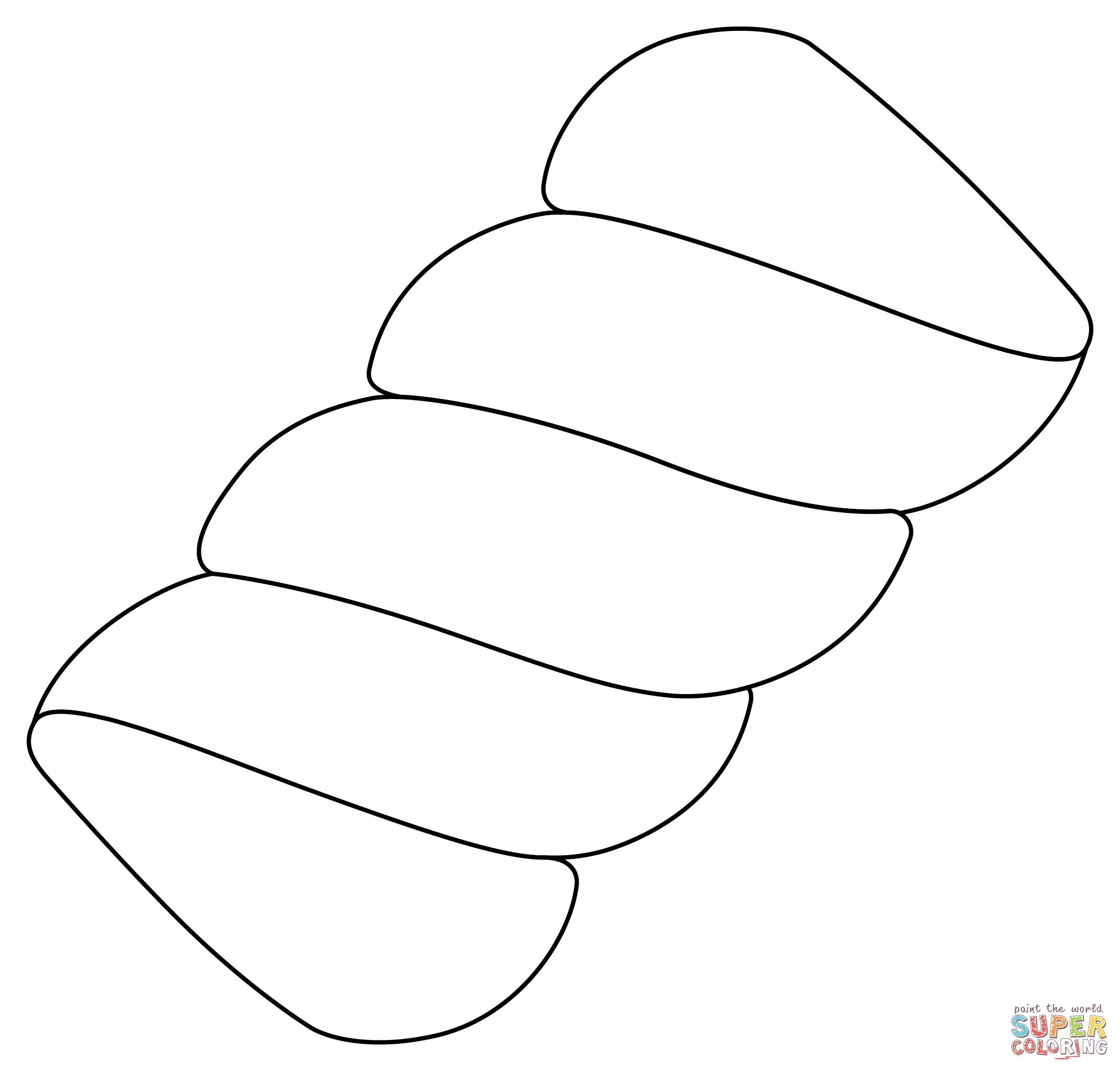 Marshmallow coloring page free printable coloring pages