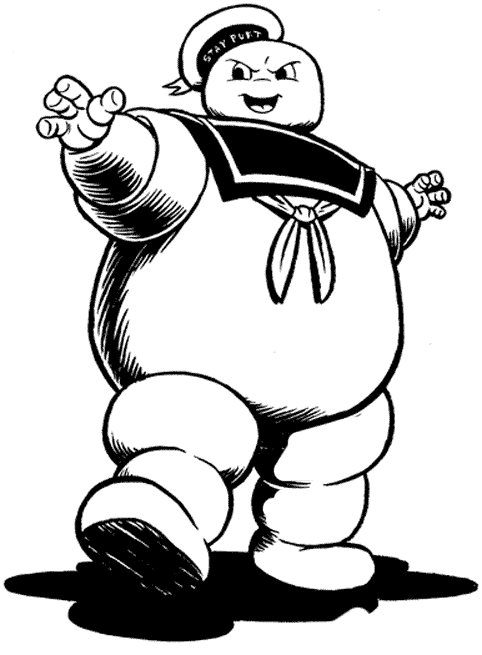 The only decent drawing of mr stay puft online on