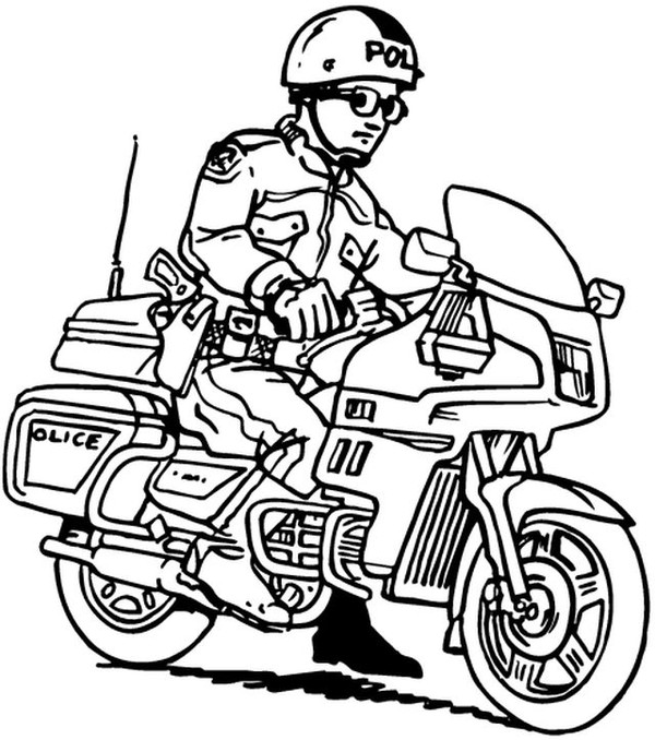 Coloring page motorcycle transportation â printable coloring pages