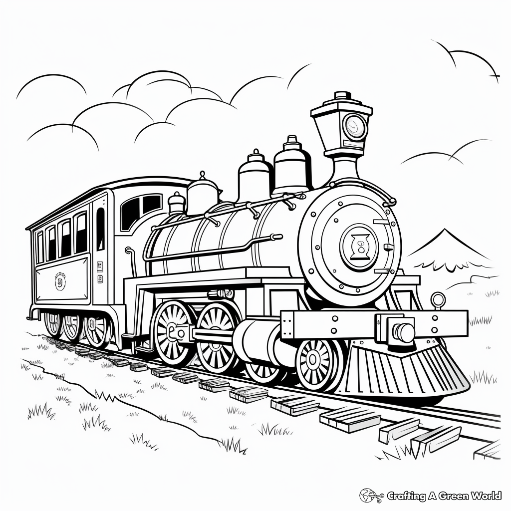 Train coloring pages