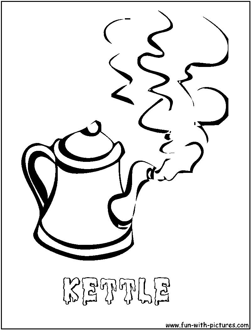 Kettle coloring page