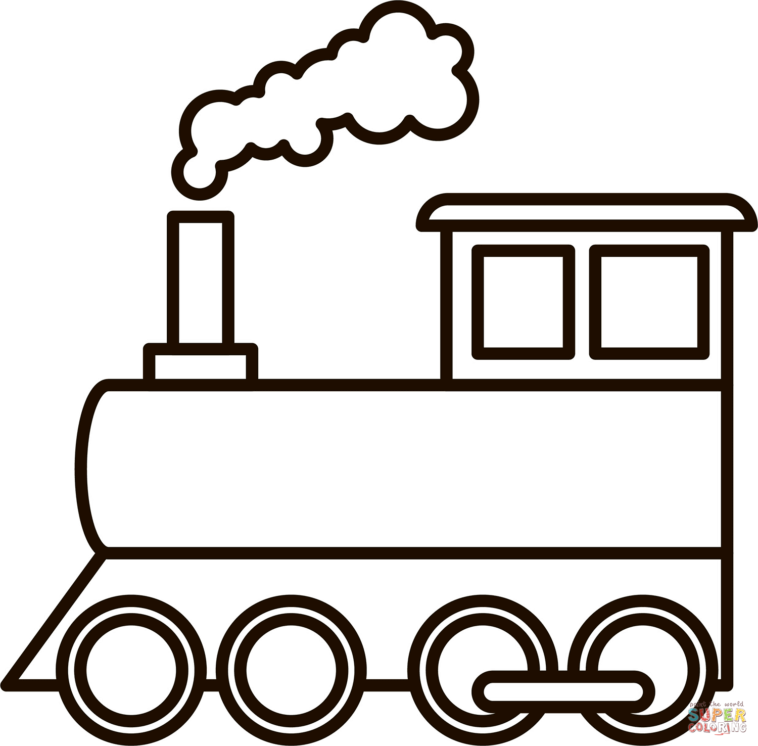 Steam engine coloring page free printable coloring pages