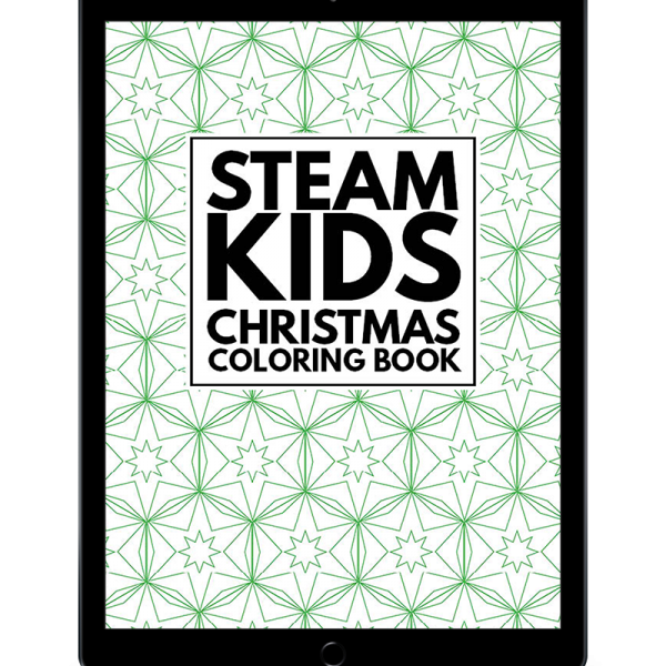 Steam kids christmas coloring book