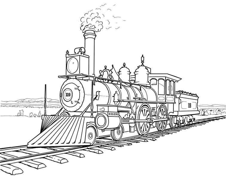 Coloring pages coal train coloring pages