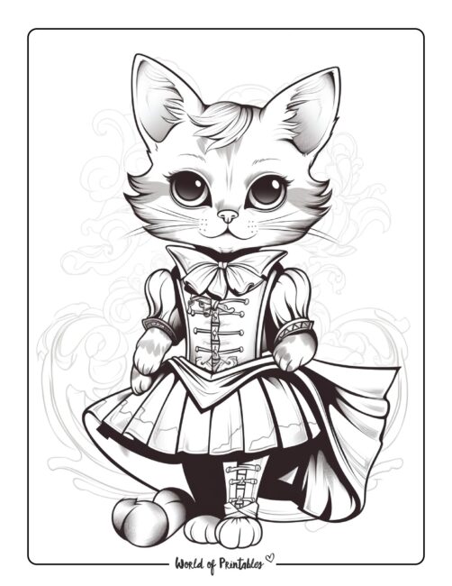 Kitten coloring pages