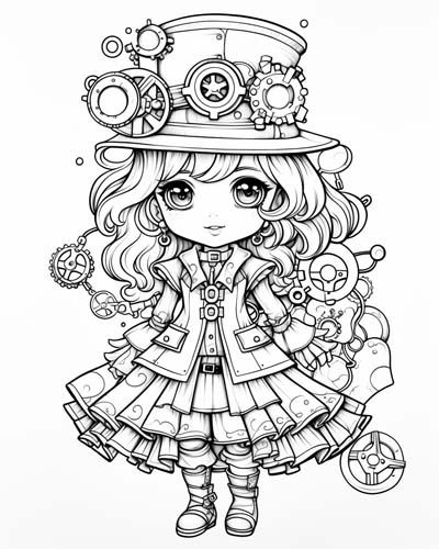 Steampunk girls pages